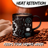 Hold On Let Me Overthink Mug 11oz — Black Ceramic Relatable Coffee Mug 3