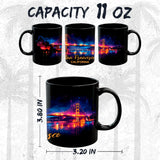 San Francisco CA Mug 11oz — Black Ceramic Golden Gate Cali Bay Mug 2