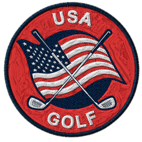 US American Flag Golf Patch — 3