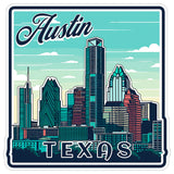 Austin Texas Sticker 4 Inch City Travel Souvenir Destination - Waterproof Vinyl Decal for Laptop Water Bottle Car Tumbler - Durable Aesthetic Long-Lasting Stickers for Adults ID44990 8