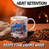 Skiing Mug 11oz — White Ceramic Coffee Mug 3