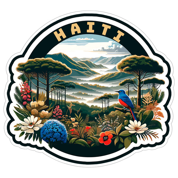 Haiti Sticker 4 Inch — Waterproof Vinyl Decal Travel Souvenir
