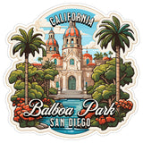 Balboa Park San Diego California Sticker 4 Inch Travel Souvenir City - Waterproof Vinyl Decal for Laptop Water Bottle Car Tumbler - Durable Aesthetic Long-Lasting Stickers for Adults ID44990 1