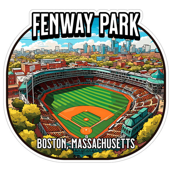 Fenway Park Boston Massachusetts Sticker 4 Inch — Waterproof Vinyl Decal City Travel Souvenir