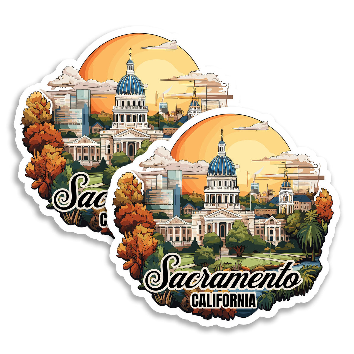 Sacramento California Magnet 2-Pack — 4