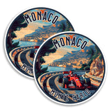 Monaco Monte Carlo Magnet 4 Inch 2-Pack Casino Formula 1 – Strong Vinyl Decorative Travel Magnets for Fridge Locker Kitchen Office – Cute Fun Aesthetic Cool Durable & Long-Lasting Souvenir ID44999 1