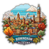 Birmingham Alabama Sticker 4 Inch — Waterproof Vinyl Decal City Travel Souvenir 8