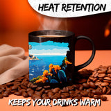Catalina Island California Mug 11oz — Black Ceramic Cali Ocean Escape Coffee Mug 3