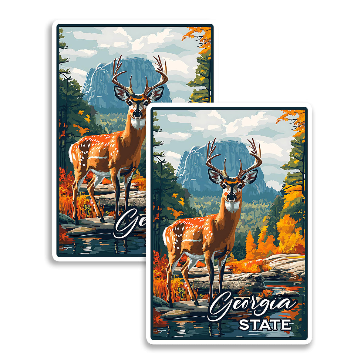 Georgia State Magnet 2-Pack — 4