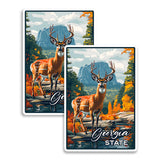 Georgia State Magnet 2-Pack — 4