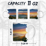 Tennessee State Mug 11oz — White Ceramic Volunteer State TN Coffee Mug 2