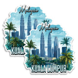 Kuala Lumpur Malaysia Magnet 2-Pack — 4