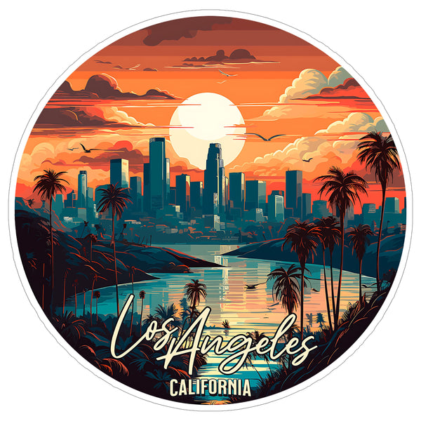 Los Angeles California Sticker 4 Inch — Waterproof Vinyl Decal City Travel Souvenir