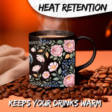 Rooster Mug 11oz — Black Ceramic Morning Farm Bird Coffee Mug 3