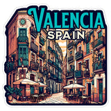 Valencia Spain Sticker 4 Inch City Travel Souvenir Destination - Waterproof Vinyl Decal for Laptop Water Bottle Car Tumbler - Durable Aesthetic Long-Lasting Stickers for Adults ID44990 1