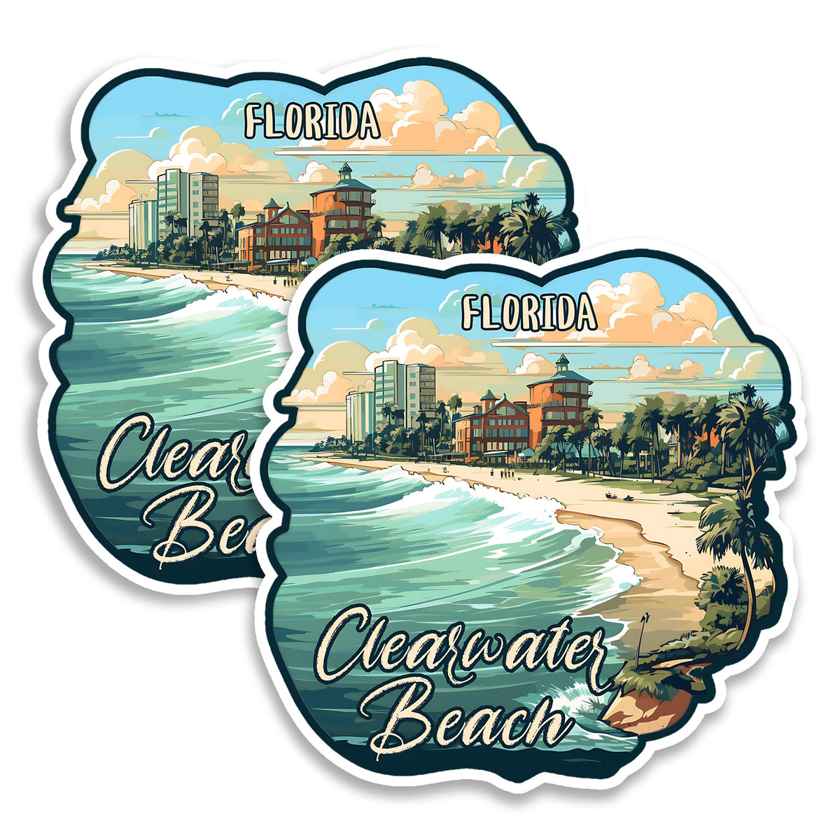 Clearwater Beach Florida Magnet 2-Pack — 4
