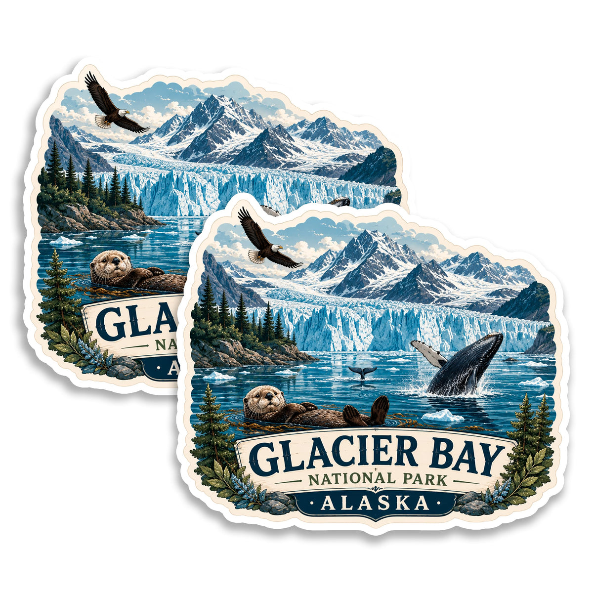 Glacier Bay National Park Alaska Magnet 2-Pack — 4
