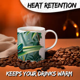 Frog Coffee Mug 11oz — White Ceramic Amphibian Ribbit Hopper Mug 3