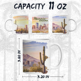 Phoenix Arizona Coffee Mug 11oz — White Ceramic Valley of the Sun Mug 2