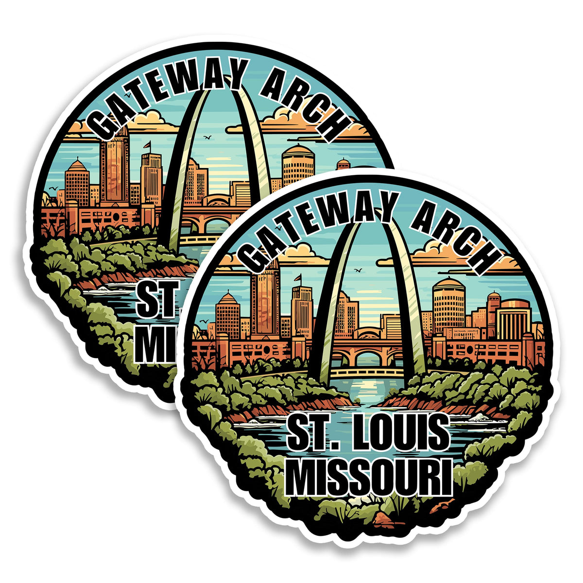 Gateway Arch St. Louis Magnet 2-Pack — 4