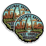 Gateway Arch St. Louis Magnet 2-Pack — 4