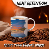 Delaware State Coffee Mug 11oz — White Ceramic First State Souvenir Mug 3