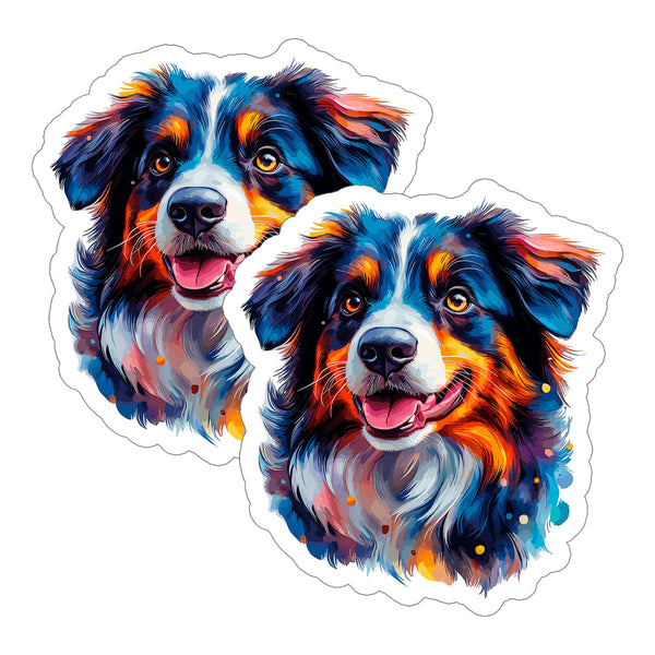 Australian Shepherd Sticker 2-Pack — 4