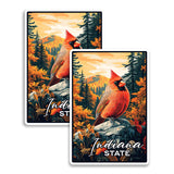 Indiana State Magnet 2-Pack — 4