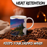 Maine State Mug 11oz — White Ceramic Vacationland Coffee Travel Mug 3