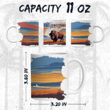 Yellowstone National Park Mug 11oz — White Ceramic Old Faithful Coffee Mug 2