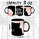 Boss Lady Mug 11oz — Black Ceramic Women in Leadership Coffee Mug 2