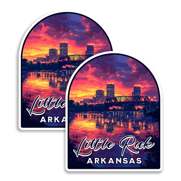 Little Rock Arkansas Magnet 2-Pack — 4