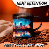 Austin Texas Coffee Mug 11oz — Black Ceramic Live Music Capital ATX Mug 3