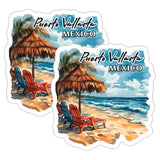Puerto Vallarta Mexico Sticker 4 Inch 2-Pack Beach Tropical Souvenir - Waterproof Vinyl Decal for Laptop Water Bottle Car Luggage - Durable Funny Travel Long-Lasting Stickers for Adults ID45039 8