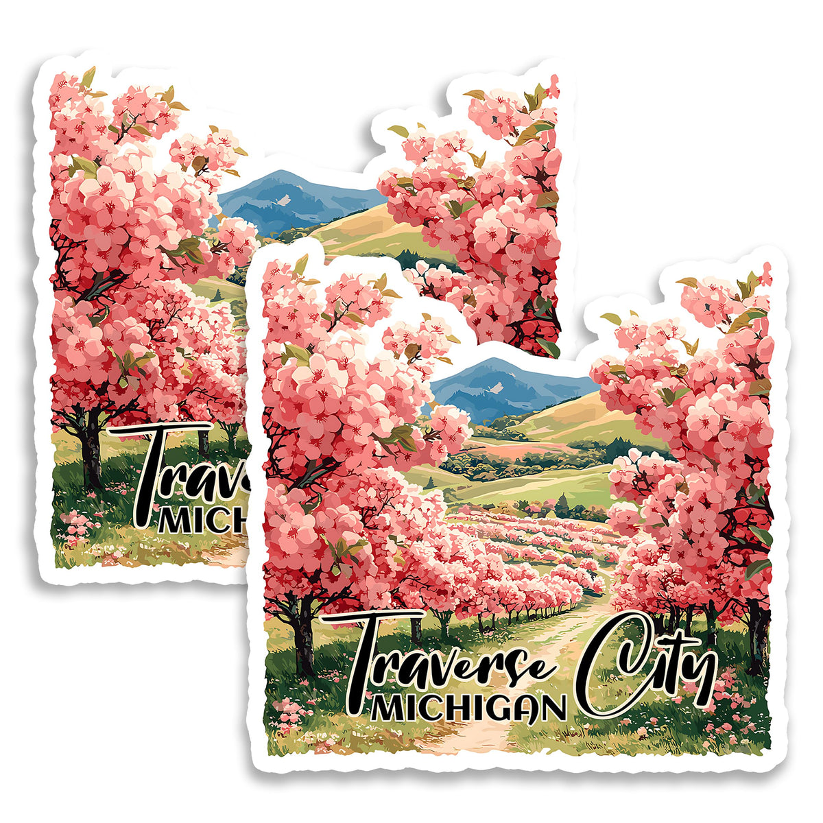 Traverse City Michigan Magnet 2-Pack — 4