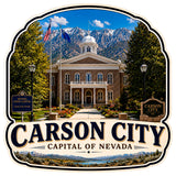 Carson City (capital) Nevada Sticker 4 Inch — Waterproof Vinyl Decal 1