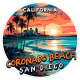 Coronado Beach San Diego California Sticker 4 Inch — Waterproof Vinyl Decal Ocean Coastal 8