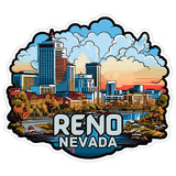 Reno Nevada Sticker 4 Inch — Waterproof Vinyl Decal City Travel Souvenir 8