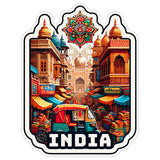 India Sticker 4 Inch — Waterproof Vinyl Decal Travel Souvenir 8