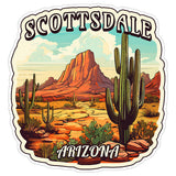 Scottsdale Arizona Sticker 4 Inch — Waterproof Vinyl Decal City Travel Souvenir 8
