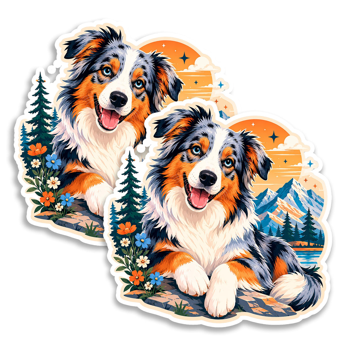 Australian Shepherd Magnet 2-Pack — 4