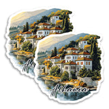 Albania Magnet 4 Inch 2-Pack Balkan Country – Strong Vinyl Decorative Travel Magnets for Fridge Locker Kitchen Office – Cute Fun Aesthetic Cool Durable & Long-Lasting Souvenir ID44999 1