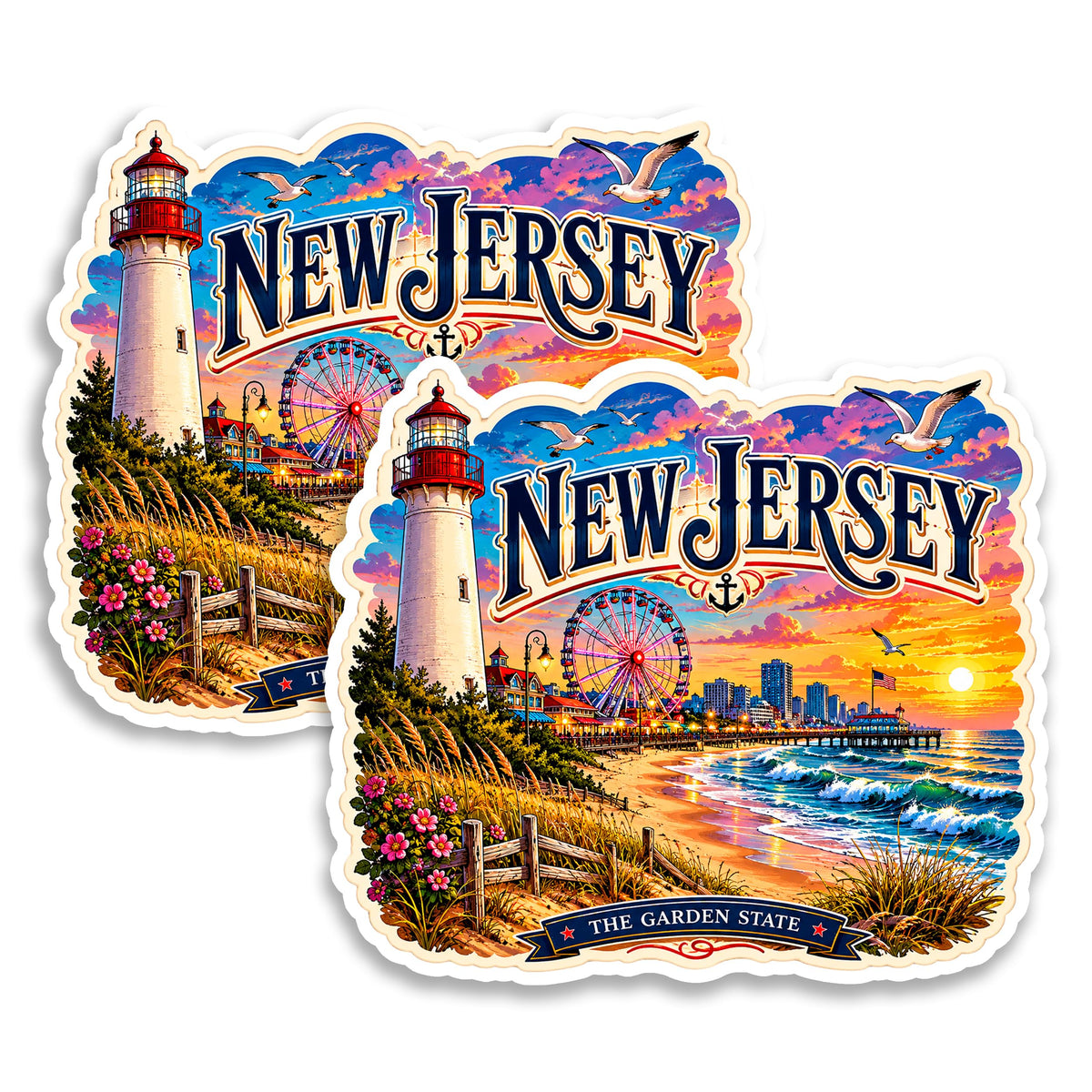 New Jersey State Magnet 2-Pack — 4