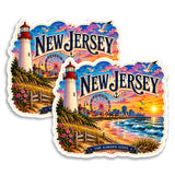 New Jersey State Magnet 2-Pack — 4