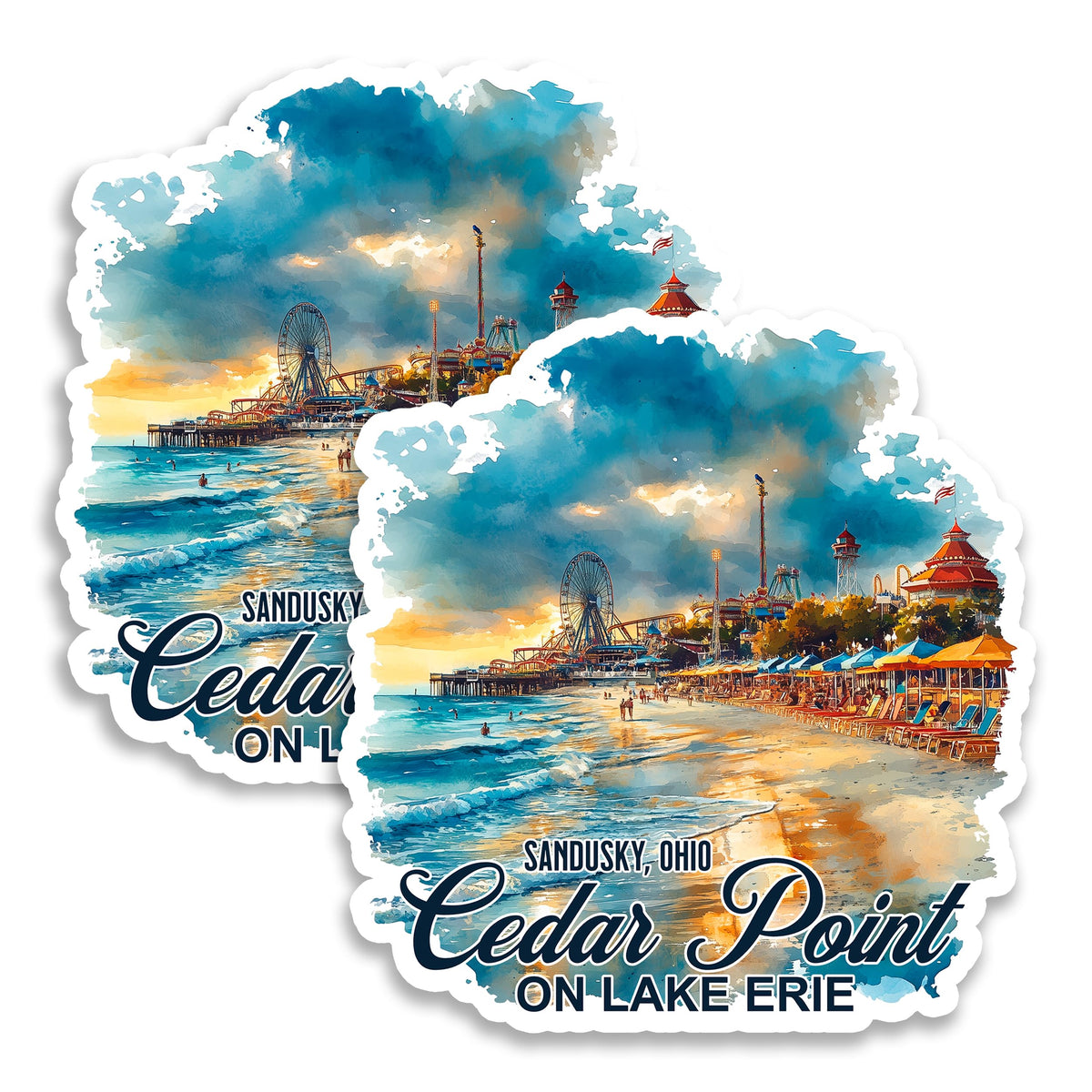 Cedar Point Sandusky Ohio Magnet 2-Pack — 4