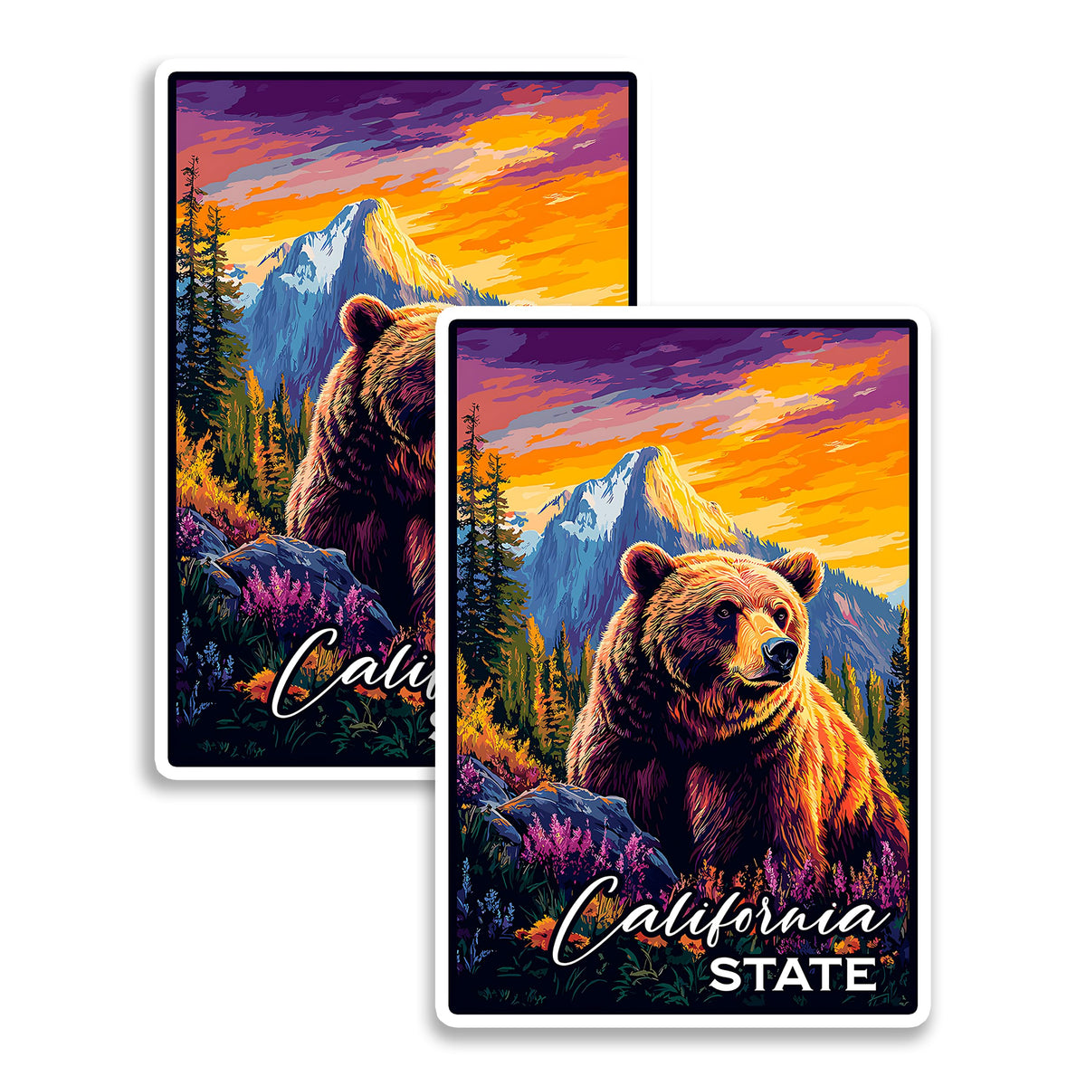 California State Magnet 2-Pack — 4
