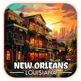 New Orleans Louisiana Sticker 4 Inch — Waterproof Vinyl Decal City Travel Souvenir 8