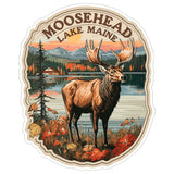 Moosehead Lake Maine Sticker 4 Inch — Waterproof Vinyl Decal Northern Maine Travel 8