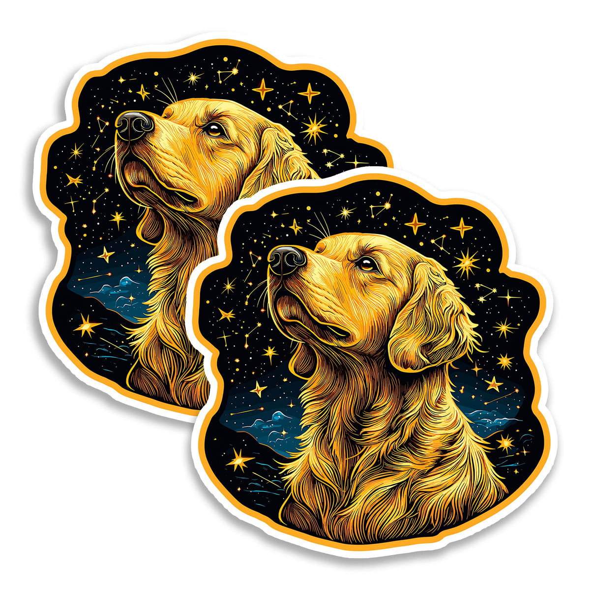 Golden Retriever Magnet 2-Pack — 4