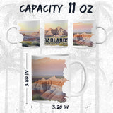 Badlands National Park South Dakota Mug 11oz — White Ceramic Souvenir 2